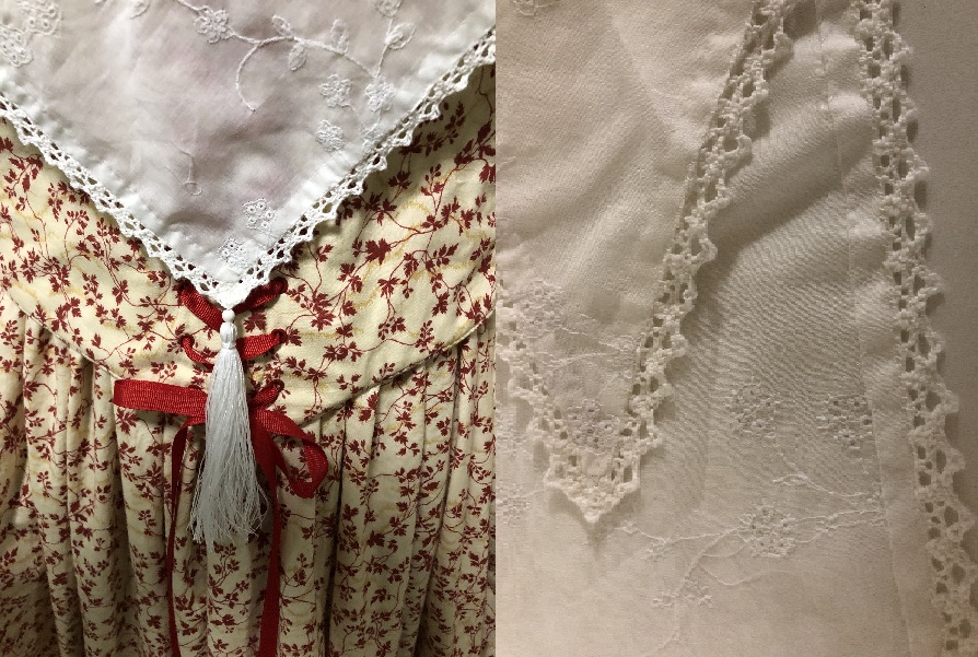 Early American to Early 1900's hand trimmed scarf