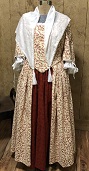 Early American Colonial Day Dresses or Gowns