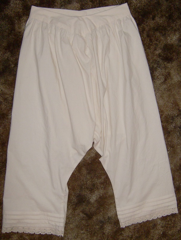 Civil War Reenactment Ladies Drawers with Lace