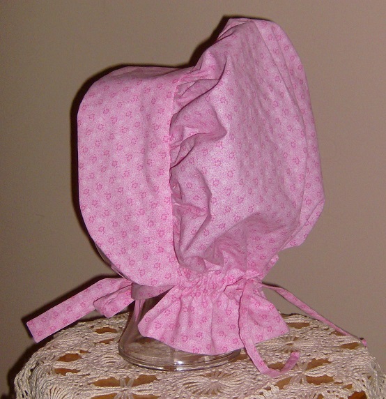 Little House, Pioneer Dress, Civil War, Riffled Pinafore, Historical Girl's Dress and Bonnet