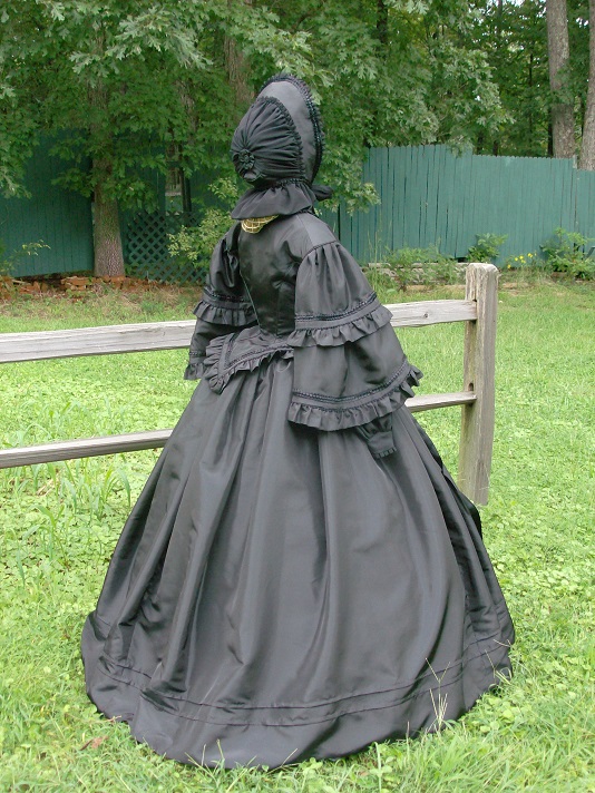 1860's mourning gown