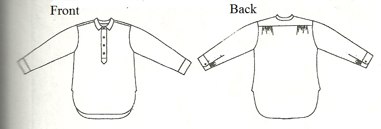 Officer&rsquo;s Shirts and Civilian Shirts With A Stand and Fall Collar