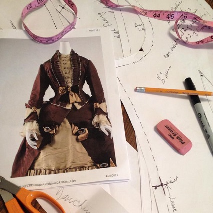 Custom design and construction of costuming