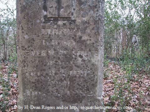 Sequatchie County, Stone Cemetery, Mary Stone