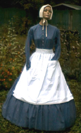 ladies mid 1800's pioneer dress