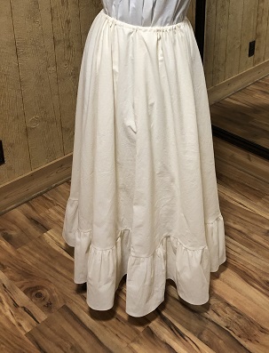 work or slave 1800's petticoat or slip