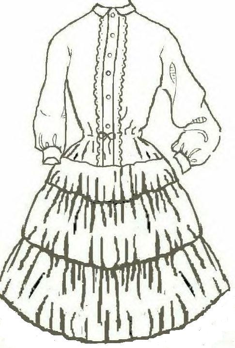 Mid 19th Century or 1800's Girl's Slips and Petticoats