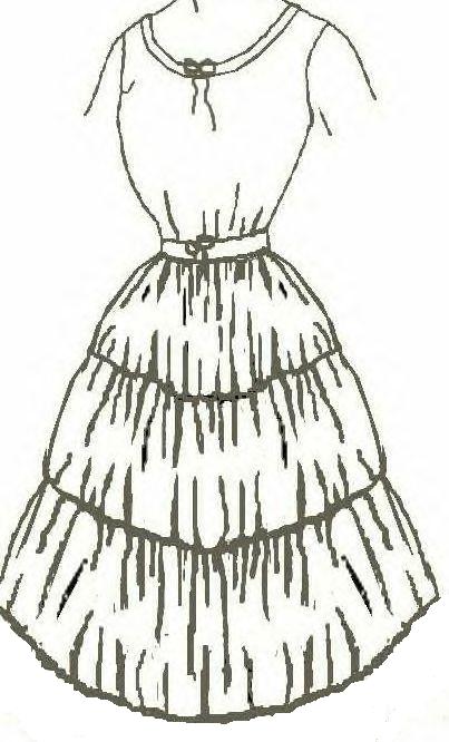 Mid 19th Century or 1800's Girl's Slips and Petticoats