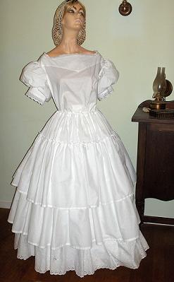 19th Century ladies period clothing, including Victorian