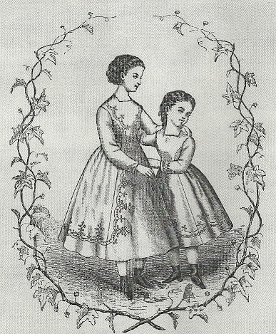 1865 to 1890 Early Bustle dress