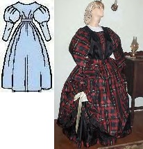 http://www.1860garmentsbyglenda.com/1830dresses.html 30 & 40 day tea evening and ball dresses and gowns