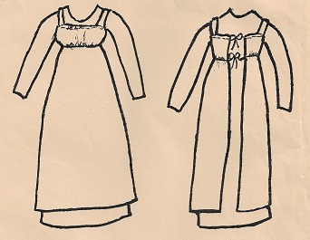 Regency Era Full Cabin Camp Homestead or Prairie Apron 1760's to 1830 http://www.1860garmentsbyglenda.com/aprons.html